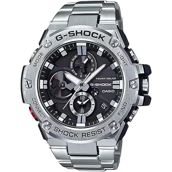 Casio G-Shock Watch GST-B200D-1A Men's Overseas Model, Bracelet