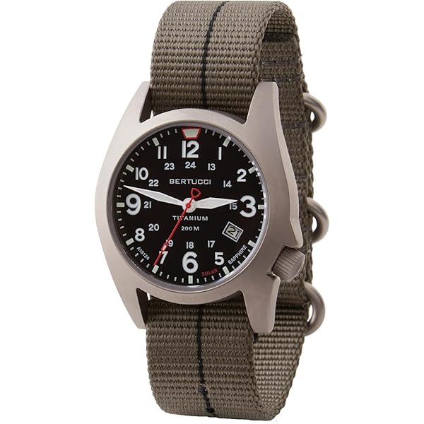 Amazon.com: BERTUCCI® 40 mm Titanium Field Watch - A-2TR Field Pro