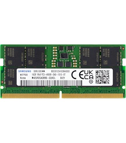 Samsung 16GB DDR5 5600MHz PC5-44800 CL46 SODIMM 1Rx8 Single Rank