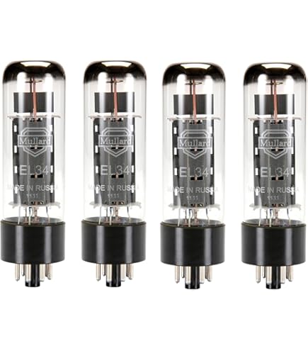 Amazon.com: Electro Harmonix EL34 Quartet Matched Pairs Power