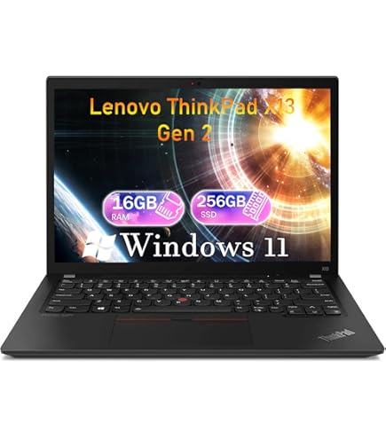 Amazon.com: Lenovo ThinkPad X13 Gen 2 Touchscreen Laptop, 13.3
