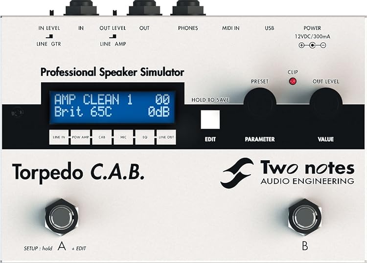 Two Notes Torpedo C.A.B - ペダルサイズのハイエンドなスピーカー
