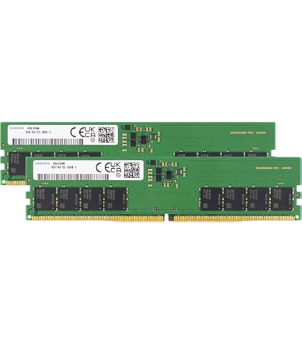 Samsung 64GB (2x32GB) DDR5 5600MHz PC5-44800 CL46 UDIMM 2Rx8 Dual