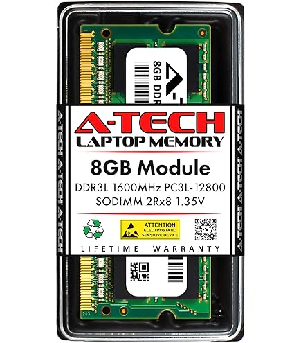 A-Tech 8GB DDR4 2400 MHz SODIMM PC4-19200 (PC4-2400T) CL17 Non-ECC
