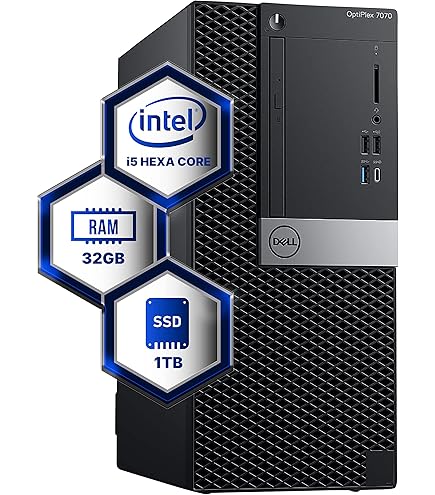 Amazon.com: Dell Optiplex 7070 Tower Desktop Computer | Hexa Core