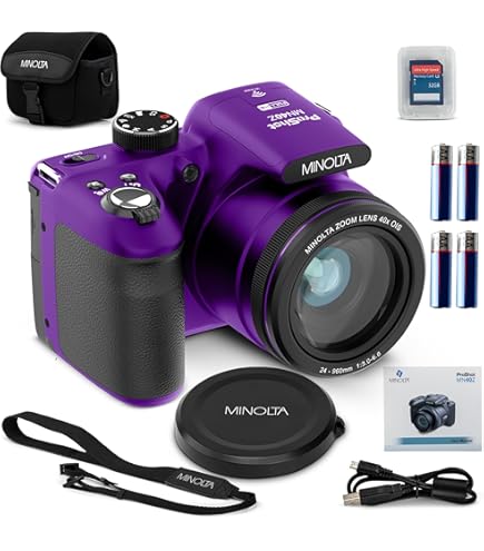 Amazon.com : Minolta ProShot 20MP Camera – 26x Optical Zoom Lens