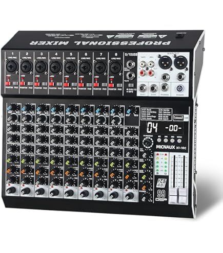 Amazon.com: 8-Channel Mixer for Karaoke, Church & Party Bluetooth