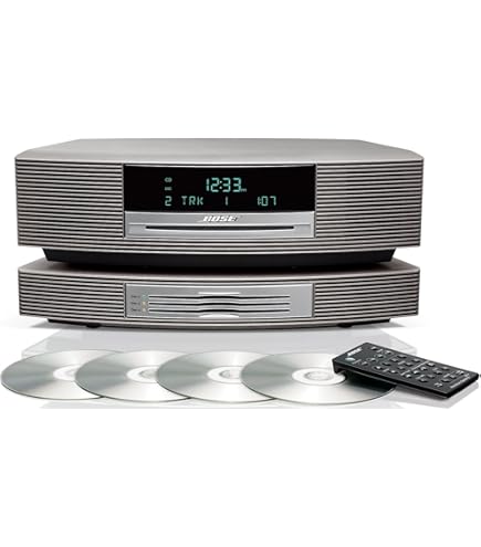 Bose Wave Music System with Multi-CD Changer - Titanium Silver and