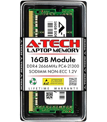 A-Tech 16GB DDR4 2666 MHz UDIMM PC4-21300 (PC4-2666V) CL19 DIMM
