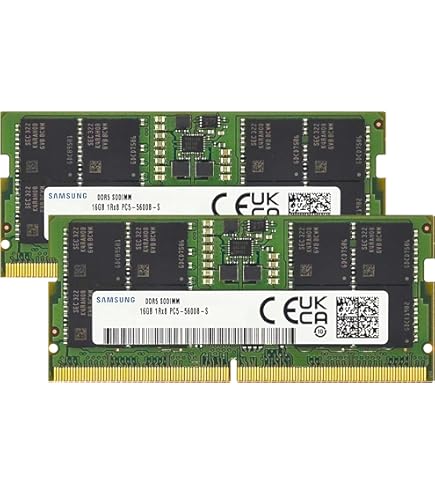 Samsung 32GB (2x16GB) DDR5 4800MHz PC5-38400 CL40 SODIMM 1Rx8