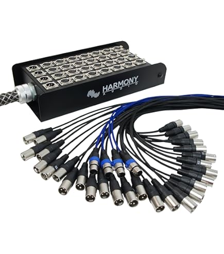 Amazon.com: Harmony Audio HA-SB32150 Pro Stage XLR Snake Cable Box
