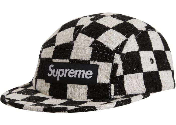 Supreme Checkerboard Boucle Camp Cap Black - StockX News