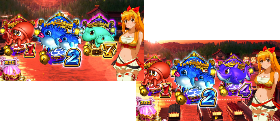 Sスーパー海物語IN JAPAN祭【スロット新台】通常時のモード示唆