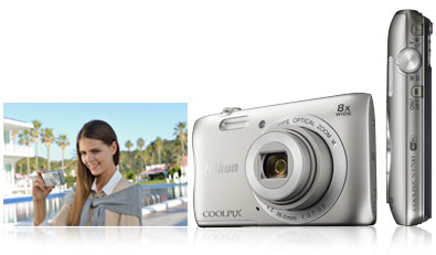Nikon COOLPIX S3700 Silver | Point & Shoot Cameras | Nikon USA