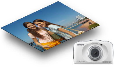 Nikon COOLPIX S33 White | Point & Shoot Cameras | Nikon USA