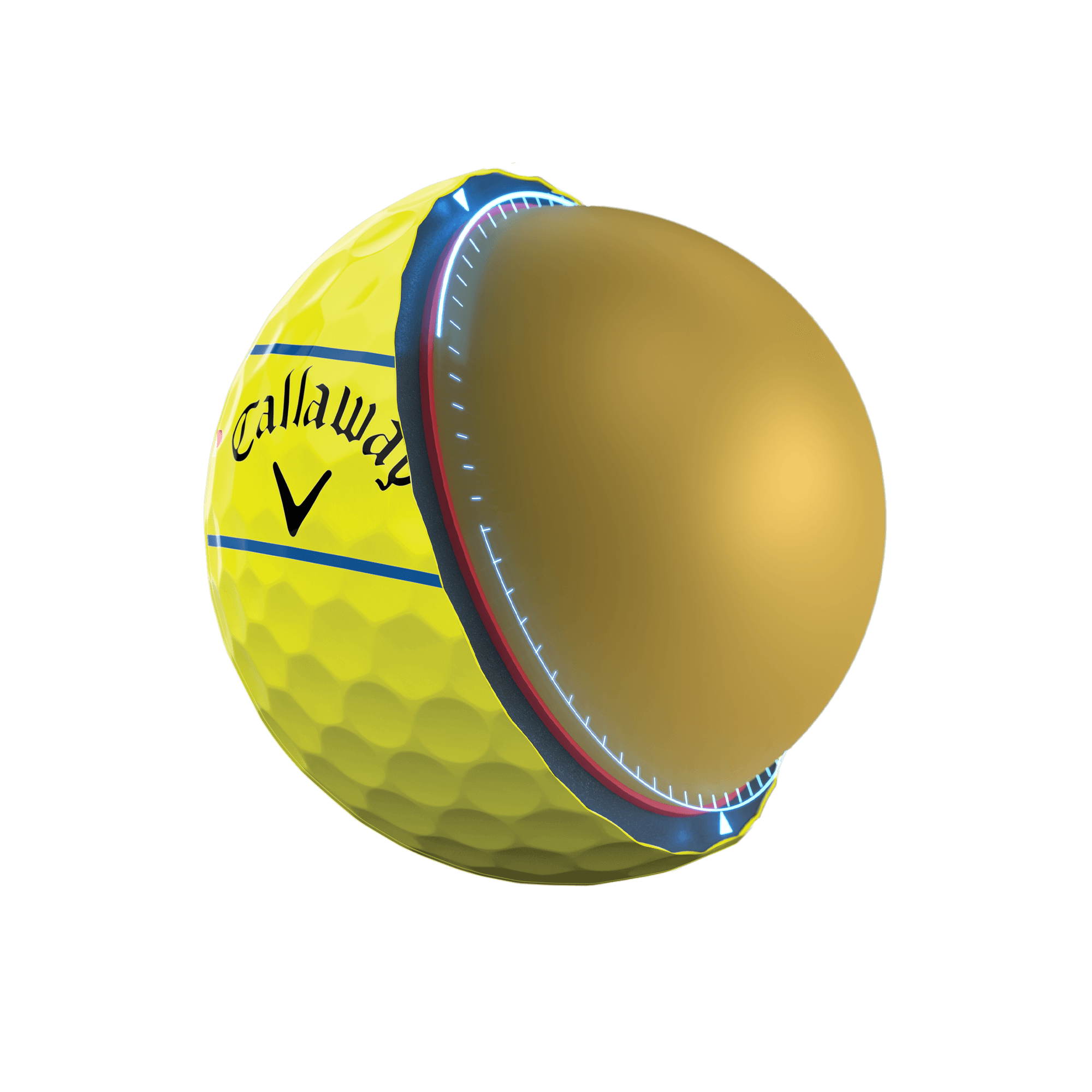 Chrome Tour 360 Triple Track Yellow '24 Golf Balls