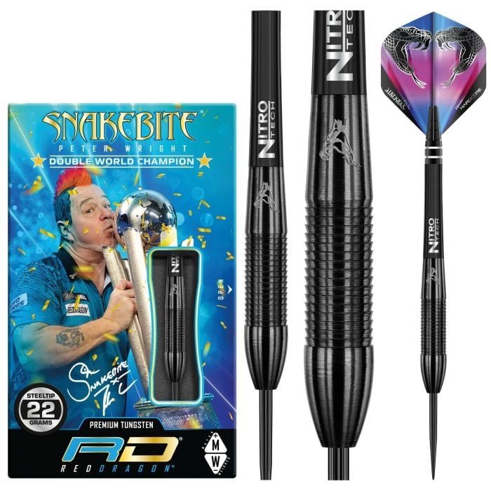 Red Dragon Peter Wright Snakebite Mamba 90% Soft Tip Darts