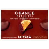 Mitica Orange Delights Hand-Dipped Dark Chocolate Candied Oranges