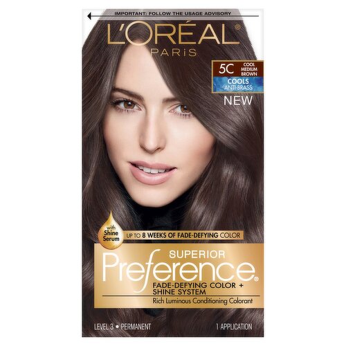L'Oréal Paris Superior Preference 5C Cool Medium Brown Permanent