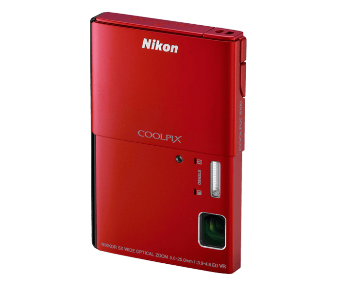 Nikon COOLPIX S100 Red | Point & Shoot Cameras | Nikon