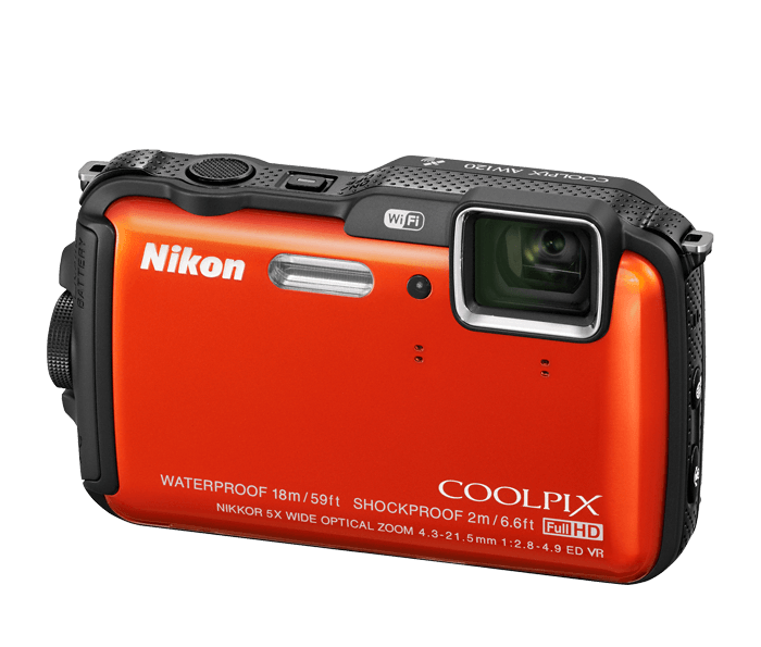 Nikon COOLPIX AW120 Orange | Point & Shoot Cameras | Nikon