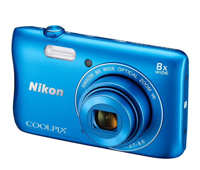 Nikon COOLPIX S3700 Blue | Point & Shoot Cameras | Nikon