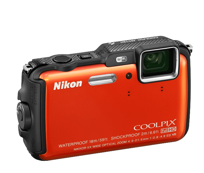 Nikon COOLPIX AW120 Orange | Point & Shoot Cameras | Nikon USA