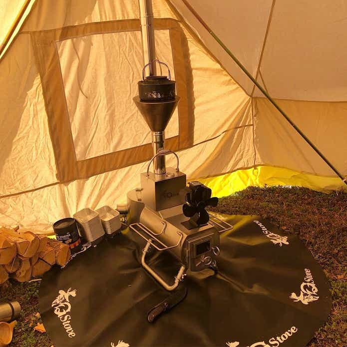 Gstove テントストーブ 30cm脚付き 大本命の薪ストーブはやっぱり「G