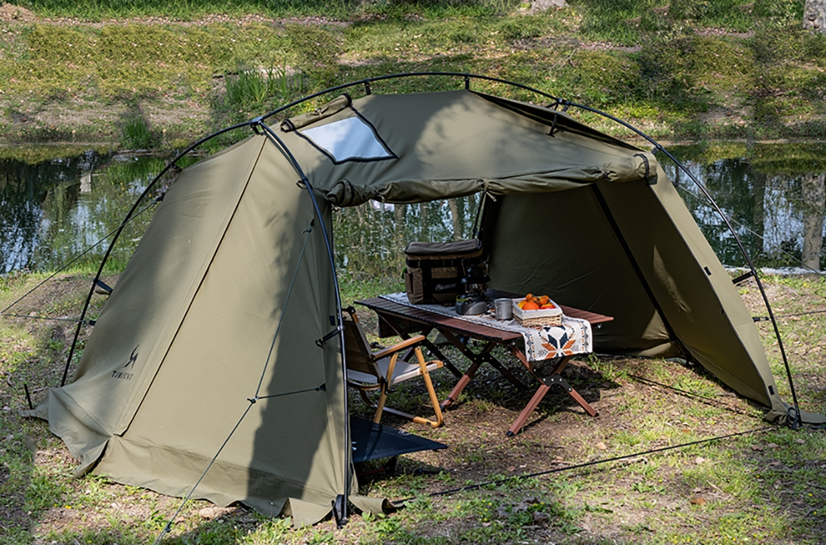 これで2万円台】張り方でまるで別のテント！ソロキャンパー歓喜のTC
