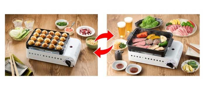 イワタニ×たこ焼き】ホットプレートと2Wayで使えて、カリットロ～を