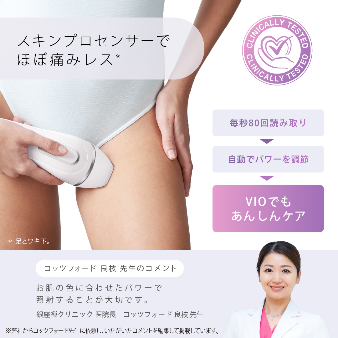 ブラウンのシルクエキスパートPro 3 光美容器 | Braun JP