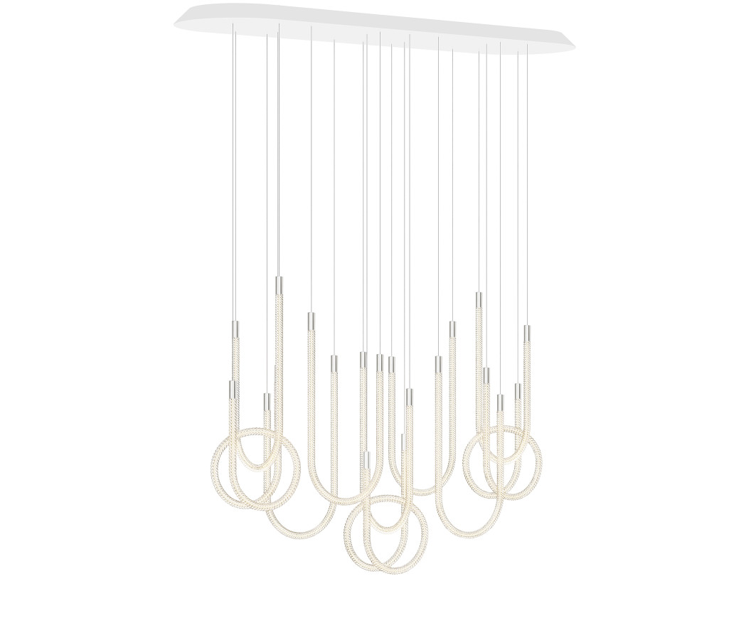 トルサード〉 10灯横型シャンデリア - Saint-Louis