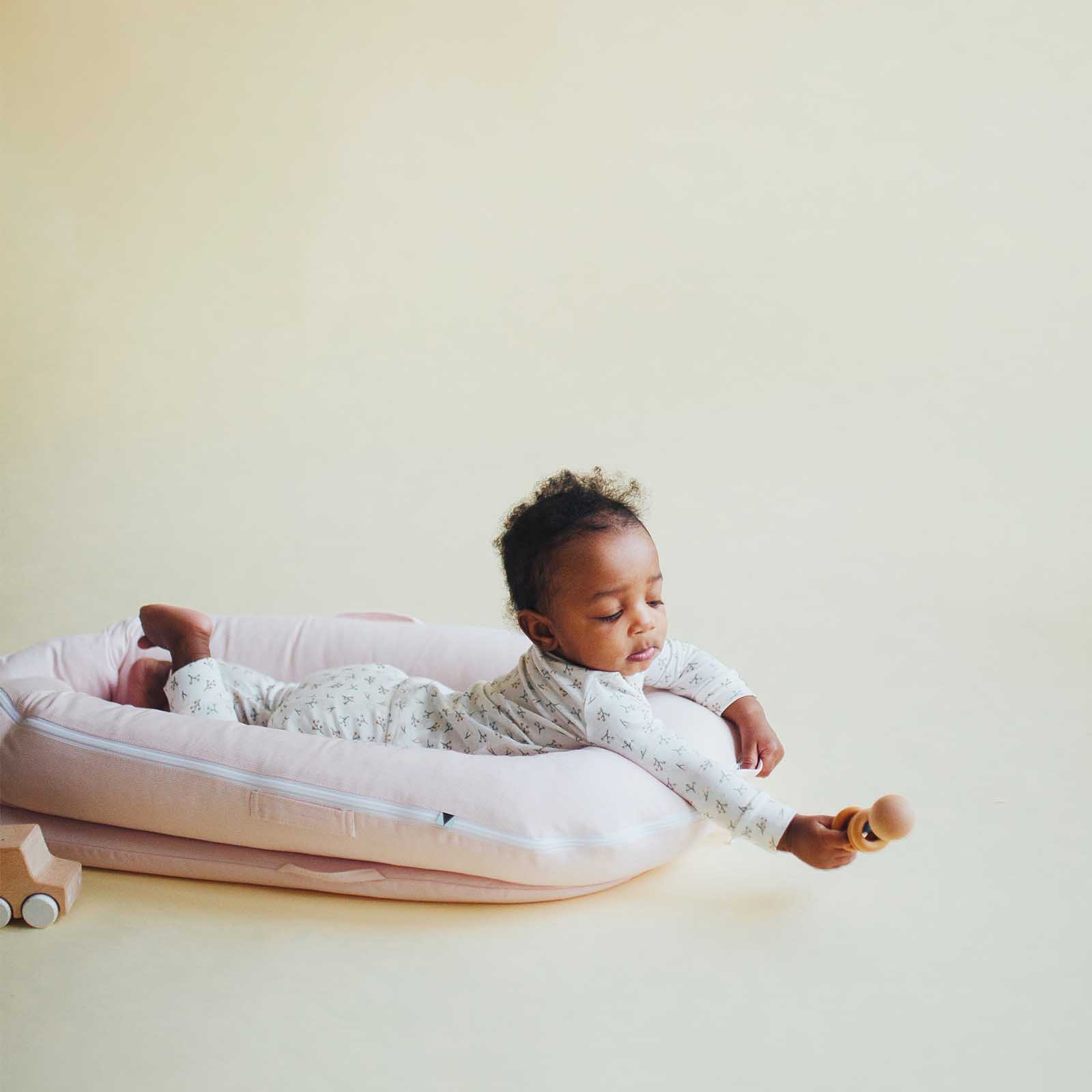 DockATot Deluxe+ Dock - Sand Chambray | The Nursery Store