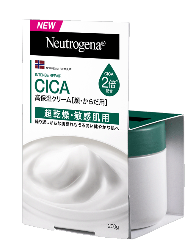 インテンスリペア CICA​高保湿クリーム[顔]・からだ用 | NEUTROGENA®