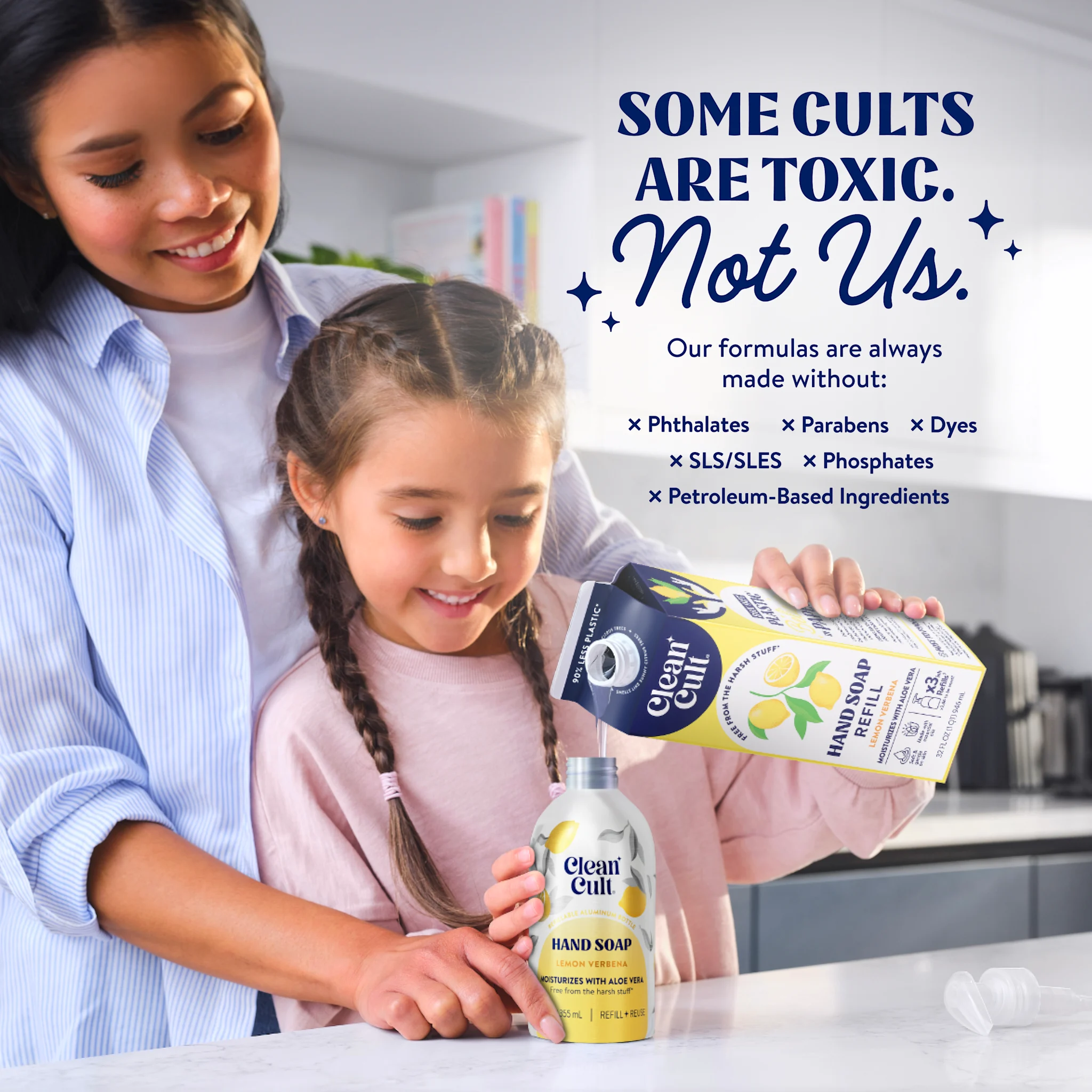 Liquid Hand Soap Refill | Lemon Verbena | 32 Fl Oz | Cleancult