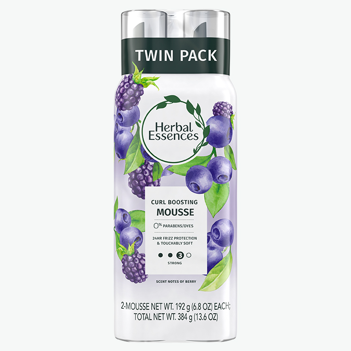 Anti-Frizz Curl Boosting Mousse Twin Pack | Herbal Essences