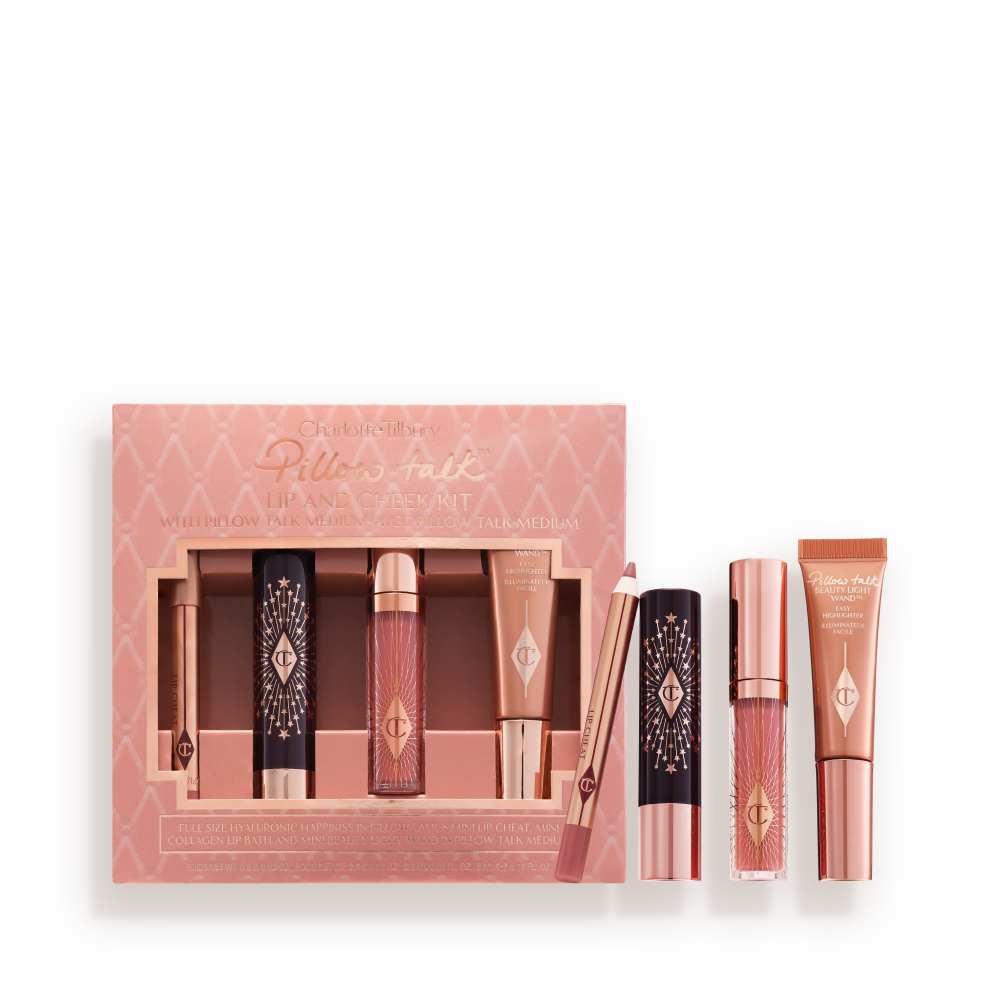 Pillow Talk Iconic Lip + Cheek Kit: Berry-rose Pillow Talk Medium