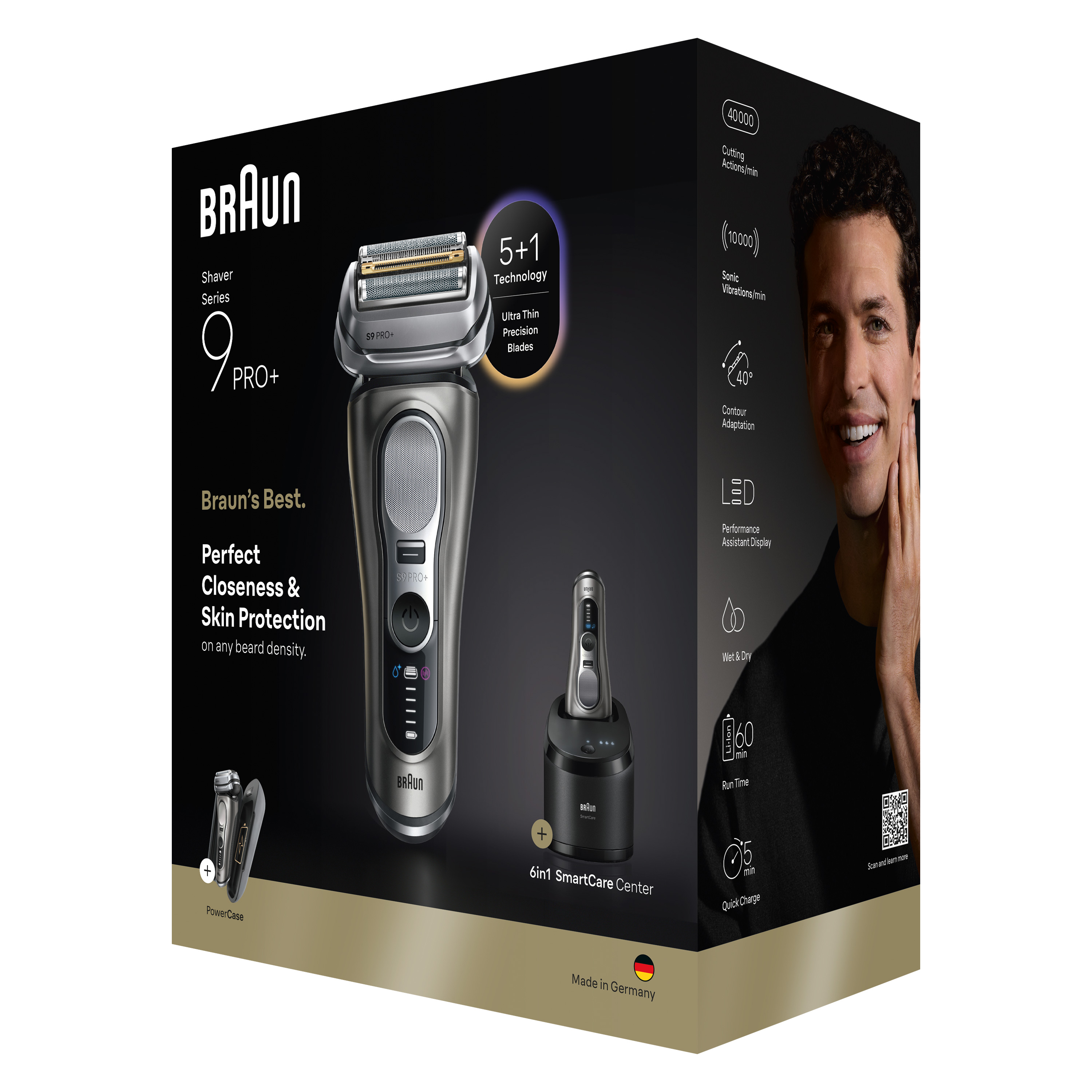 Braun Series 9 Pro+ Electric Shaver with ProTrimmer | Braun Nordics