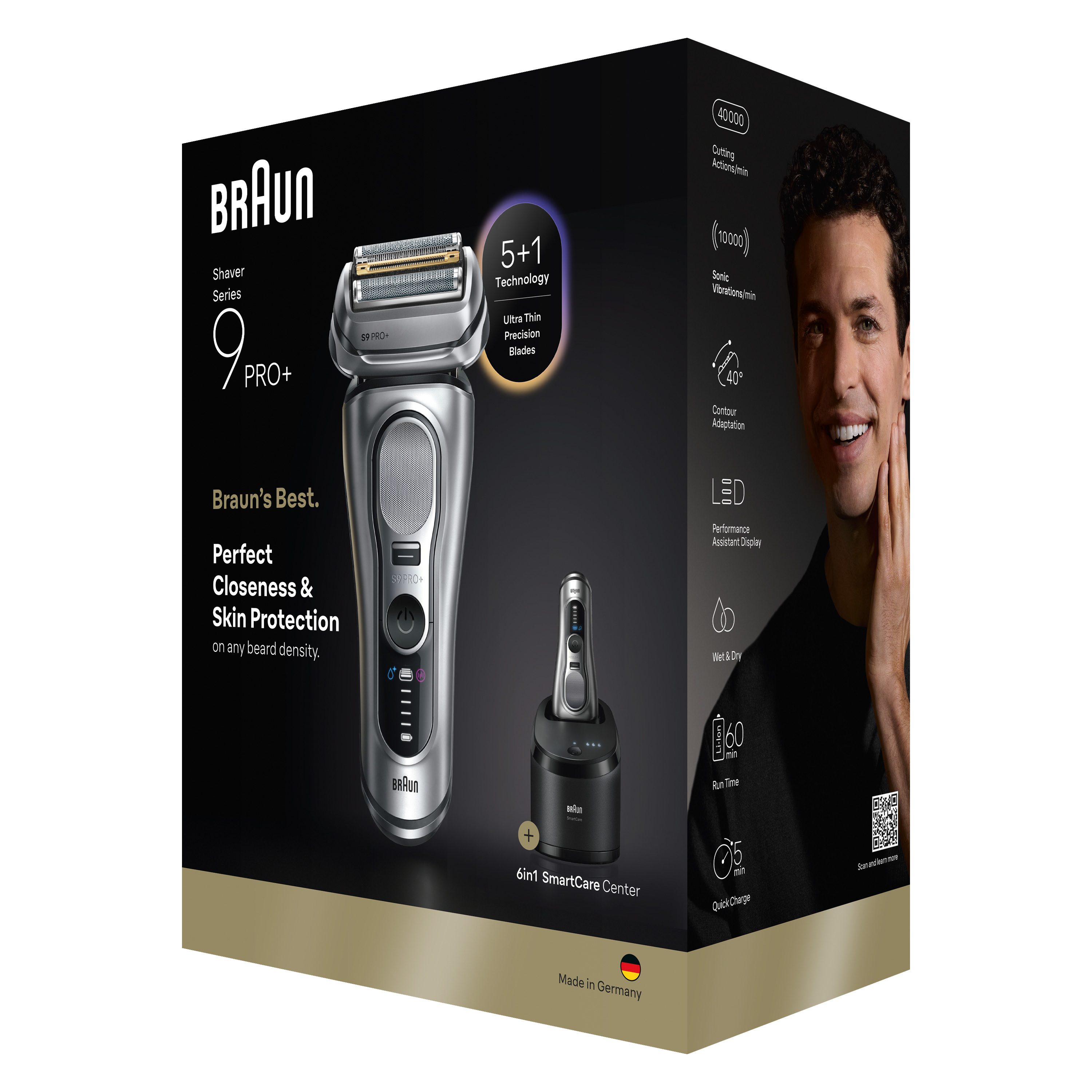 Braun Series 9 Pro+ Electric Shaver with ProTrimmer | Braun Nordics