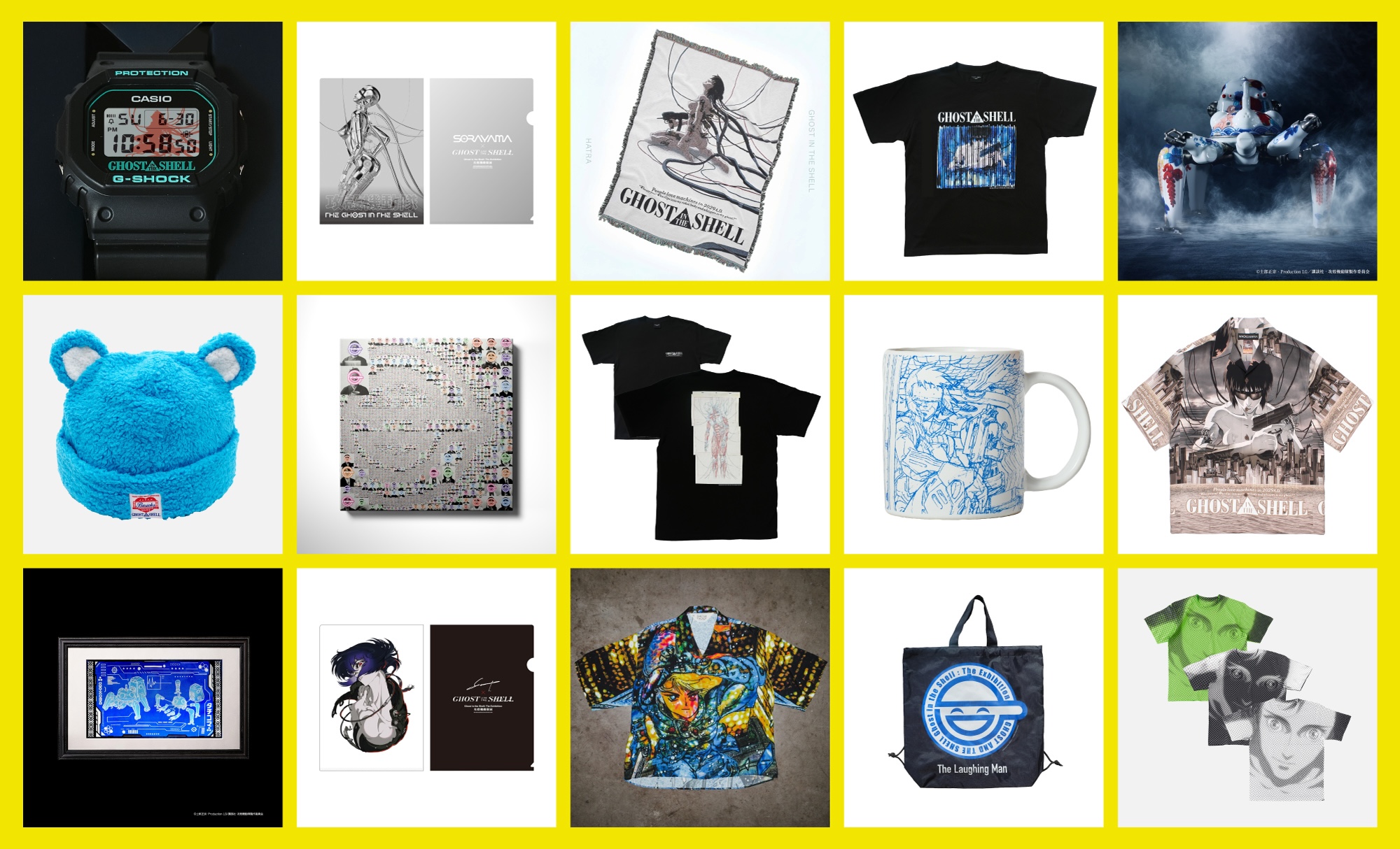 攻殻機動隊展」（TOKYO NODE）のグッズが一挙公開。WACKO MARIA、BRAIN