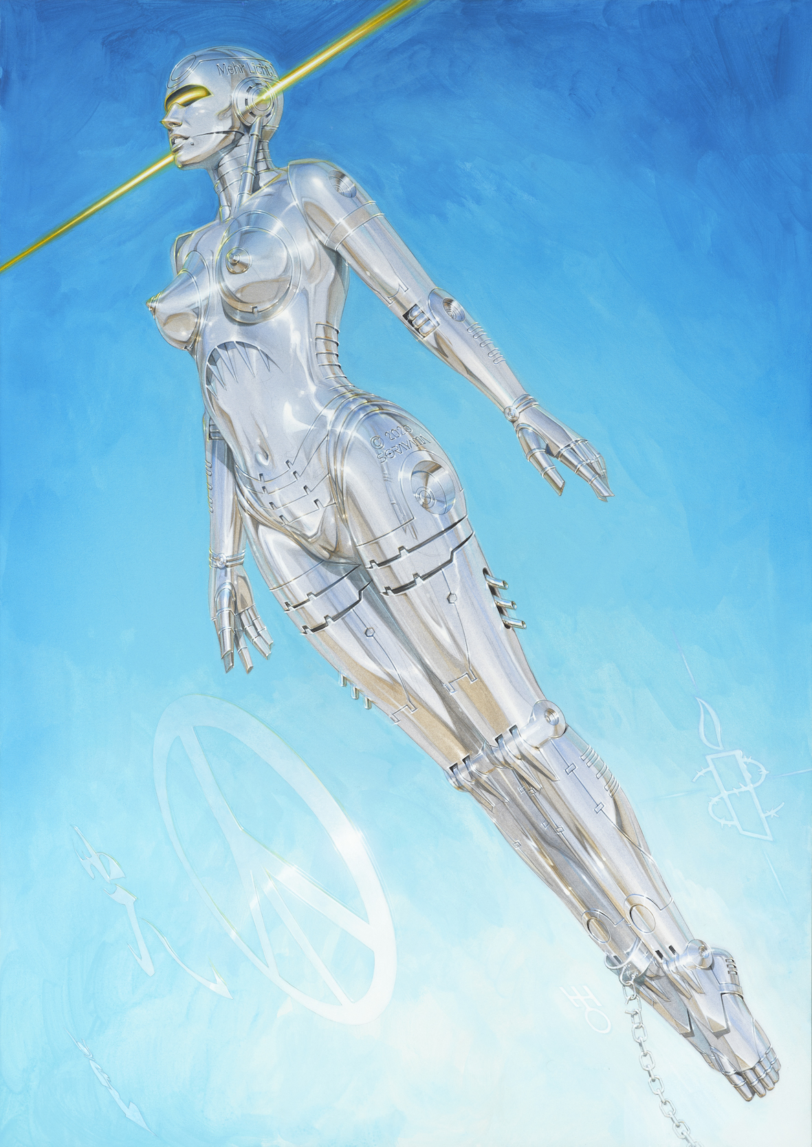 空山基 「Space Traveler」 （鮨さいとう はなれ NANZUKA） ｜Tokyo