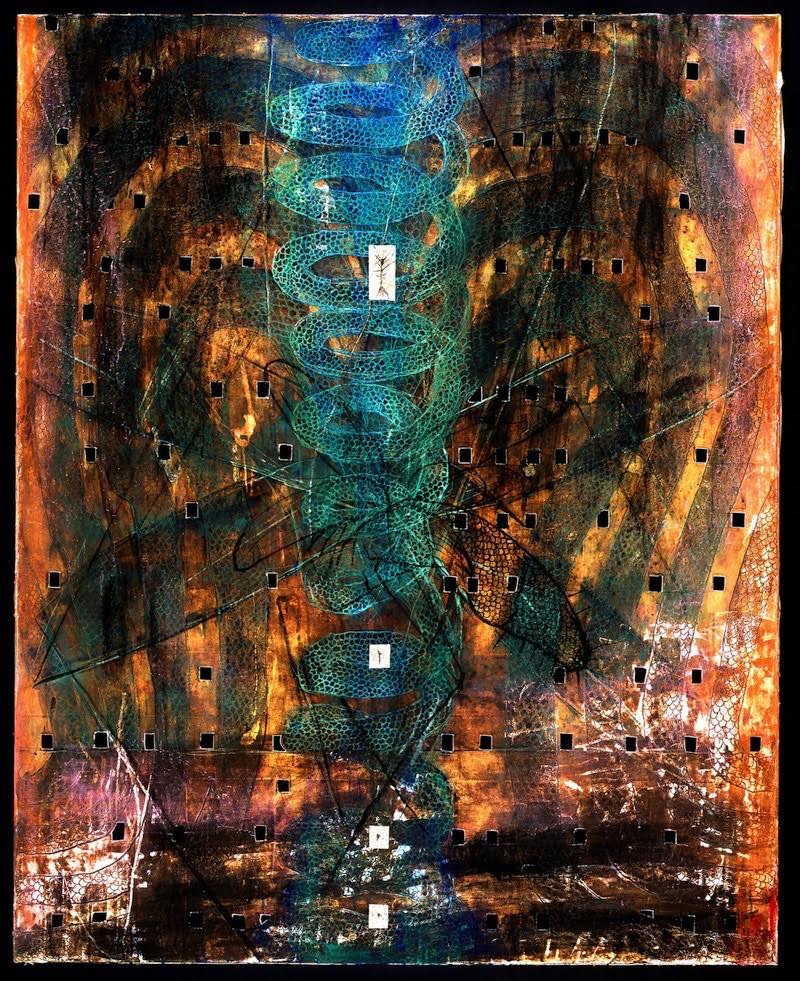 岡村桂三郎 「迦桜羅」 大作 岡村桂三郎「迦桜羅」大作