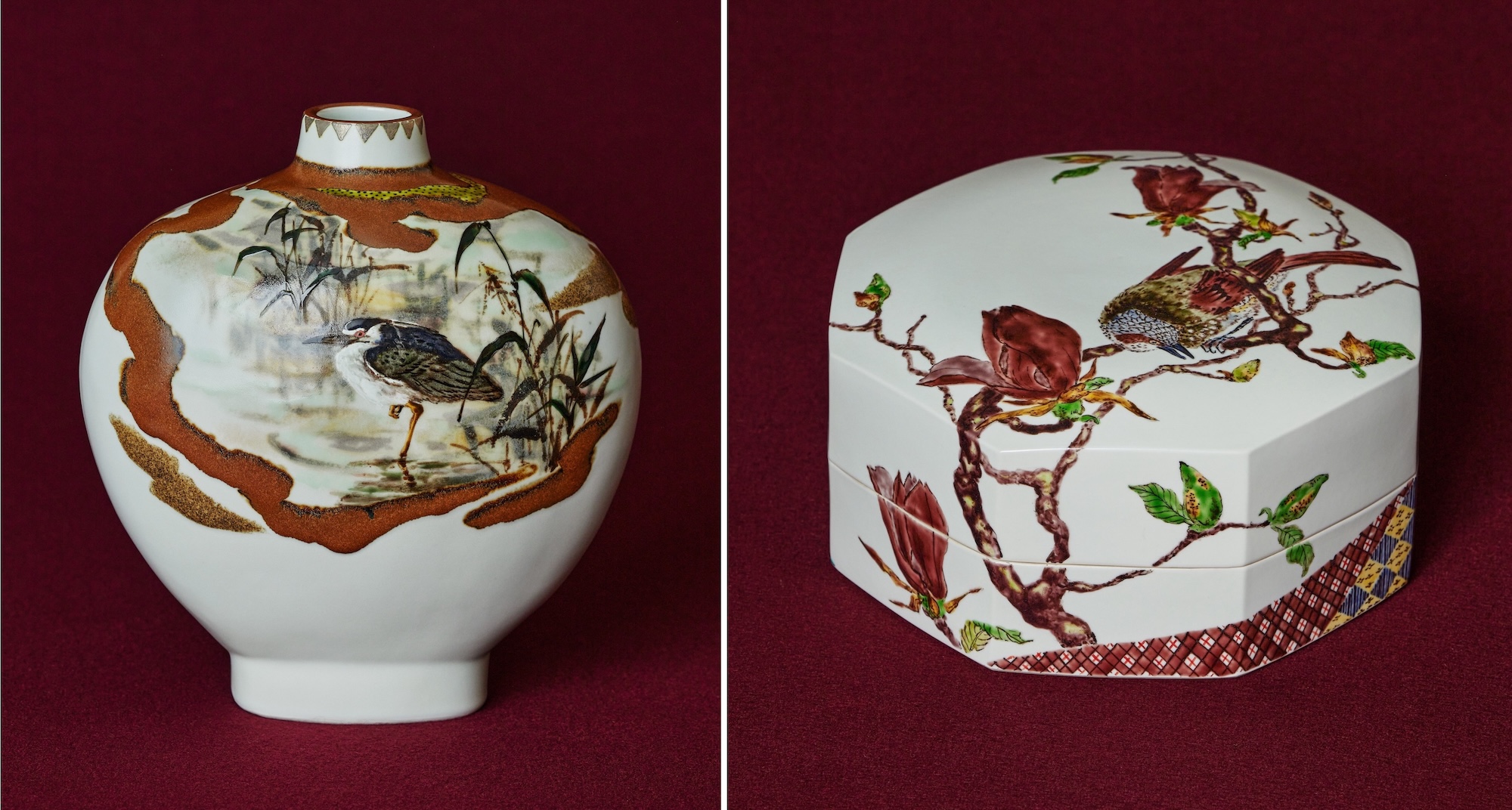 鳥のいる風景──「鳥々 藤本能道の色絵磁器」が智美術館で6月から開催