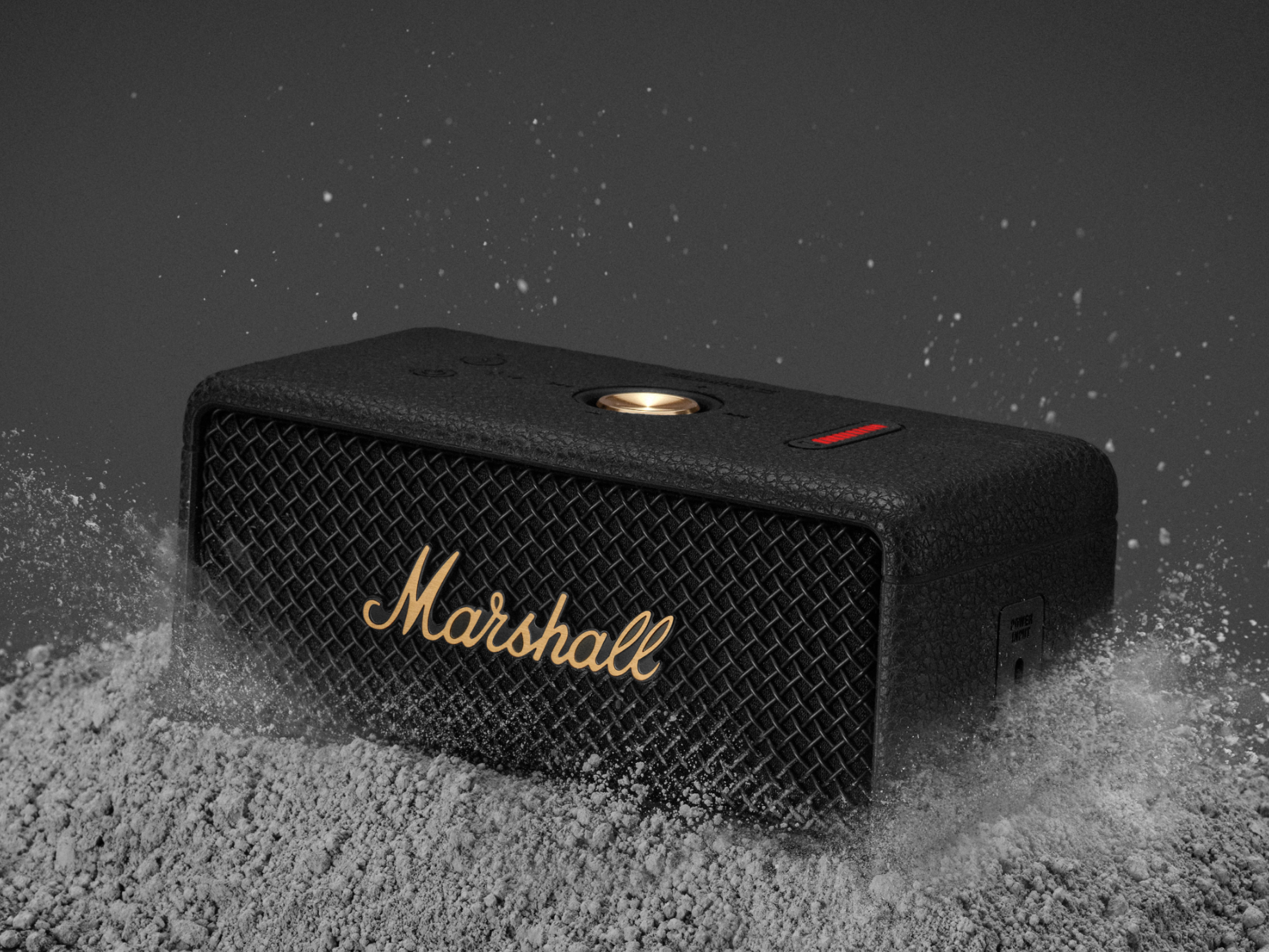 Emberton III Black and Brass - ポータブルスピーカー | Marshall.com