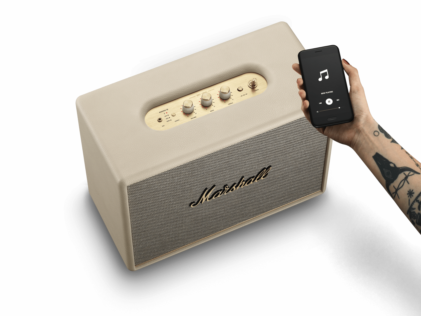 Woburn III Cream - Bluetooth home speaker | Marshall.com