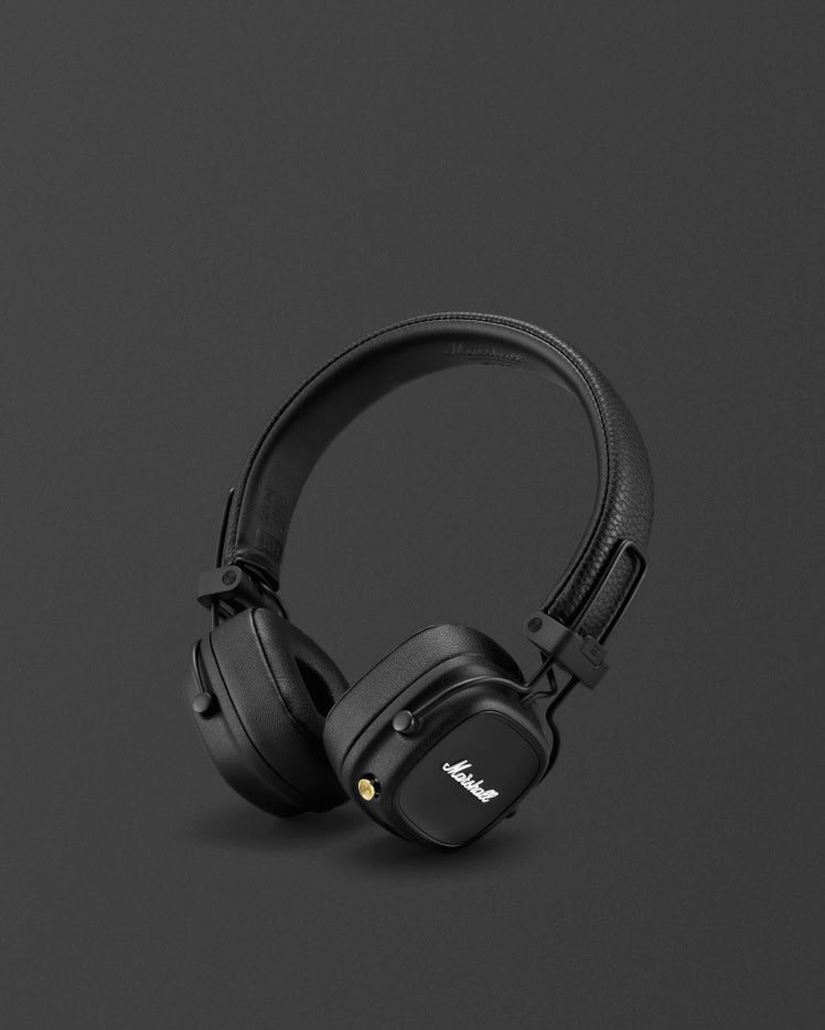 Major IV Black - On-ear headphones | Marshall.com