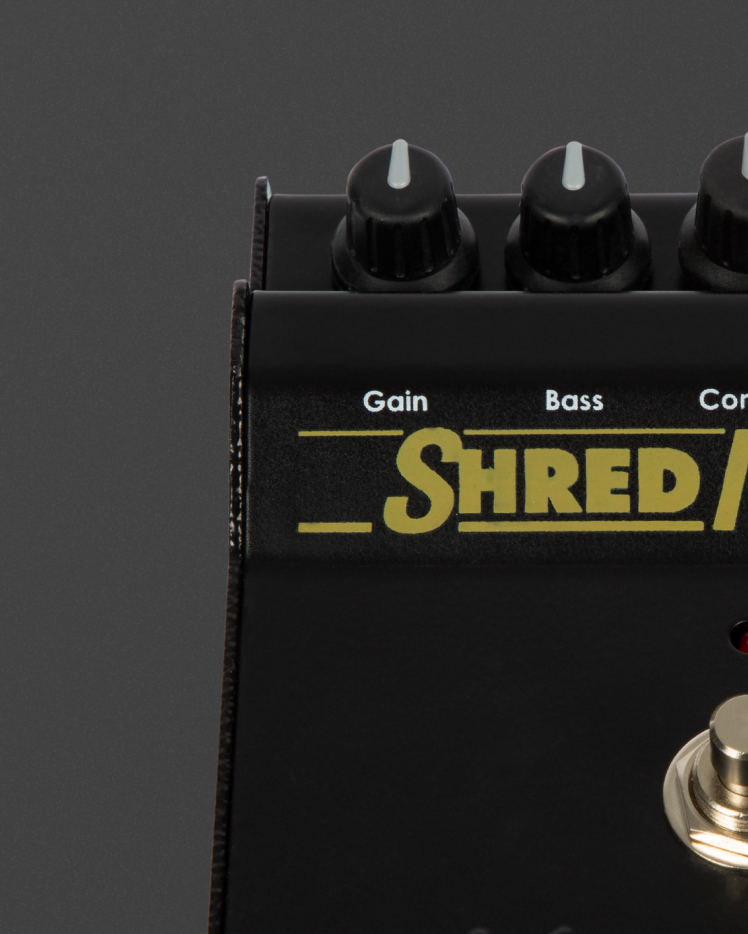 The Shredmaster pedal is perfect for high-gain distortion
