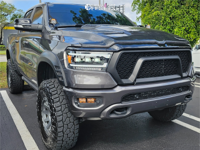 2021 Ram 1500 with 18x9 18 Method Mr317 and 37/12.5R18 Falken