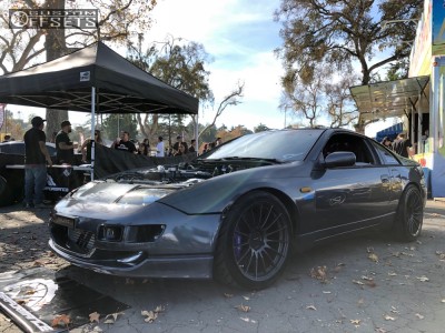 1993 Nissan 300ZX with 18x9.5 20 Enkei Rs05-rr and 245/35R18
