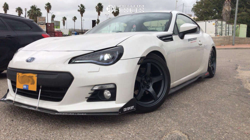 2015 Subaru BRZ with 17x9 38 Gram Lights 57cr and 215/45R17